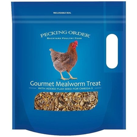 PECKING ORDER 00 Chicken Mealworm Treat, 3 lb Bag 9326